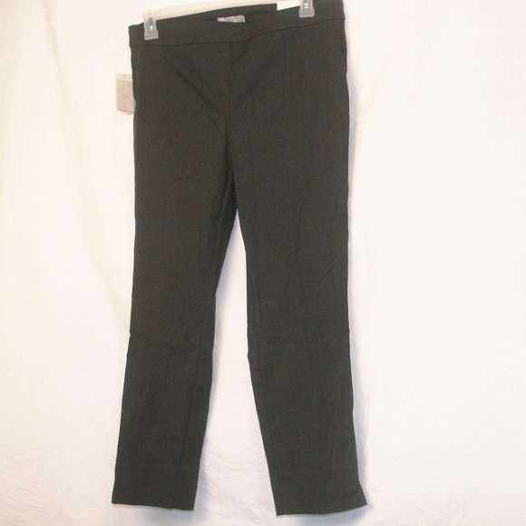 Dalia, Black with White Flec, Stretch Pants - Picture 1 of 4